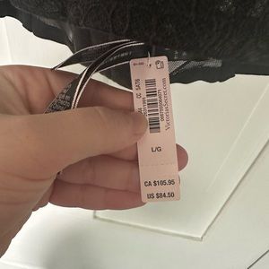 NWT Victorias Secret sheer lace corset bra